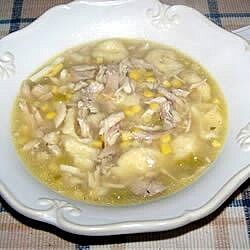 Dutch Chicken Corn Soup, Pennsylvania Dutch Recipes, Chicken Corn Soup, Corn Soup Recipes, Chicken Corn, Dumplings For Soup, Hard Cooked Eggs, Corn Soup, Amish Recipes