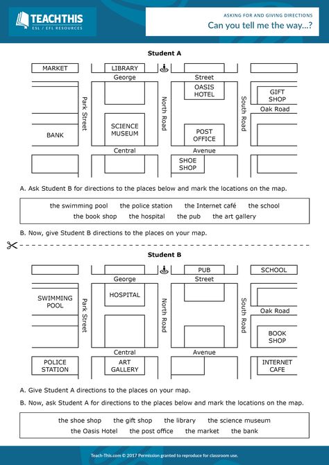 Pre Listening Activities, Telling Direction Worksheet, Maps And Directions Worksheet, Asking And Giving Directions Worksheet, Giving Directions Map, Giving Directions Worksheet, Directions Worksheet, Asking For Directions, English Teaching Materials