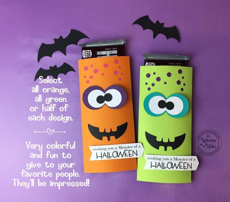 This Party Favors item by ItsWrittenOnTheWall has 113 favorites from Etsy shoppers. Ships from Provo, UT. Listed on Aug 28, 2024 Picnic Party Favors, Candy Bar Covers, Halloween Treat Holders, Mason Jar Candy, Diy Halloween Gifts, Halloween Treat Boxes, Happy Monster, Halloween Wishes, Classroom Treats