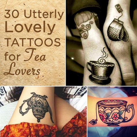 30 Utterly Lovely Tattoos For Tea Lovers  tattoos and tea. two of my favorite things! Waylon Tattoo, Tea Tattoos, Teapot Tattoo, Tea Tattoo, Teacup Tattoo, Tattoos For Lovers, Tattoo Me, Tattoo Love, Tea Lovers