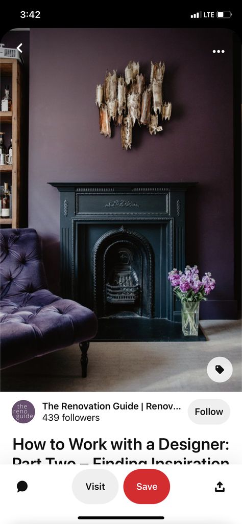 Jewel Toned Bedroom Decor, Jewel Tone Bedroom, Mauve Bedroom, Rich House, Purple Living Room, Bed Design Ideas, Purple Bedroom, Wooden Bed Design, Purple Interior