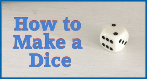 How to make a dice if you don't have one to hand. Paintings Videos, Paper Plate Fish, Dice Template, Wooden Dice, Your Calling, Wooden Cubes, Math Geometry, Our Future, Duct Tape