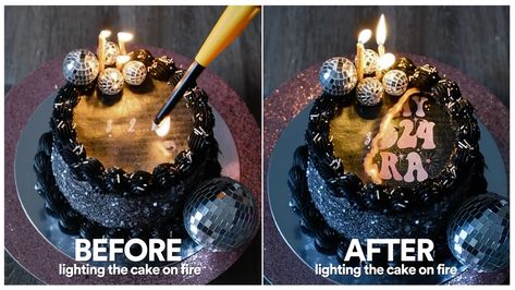 The Viral Burn-Away Cake and Everything You Need To Make It - paper2eat.com Burning Cake Reveal, Burn Cake Trend, Burn Cake Ideas, Burn Cake, Divorce Cake, Flower Cake Design, Cake Paper, Cake Artist, Gender Reveal Cake