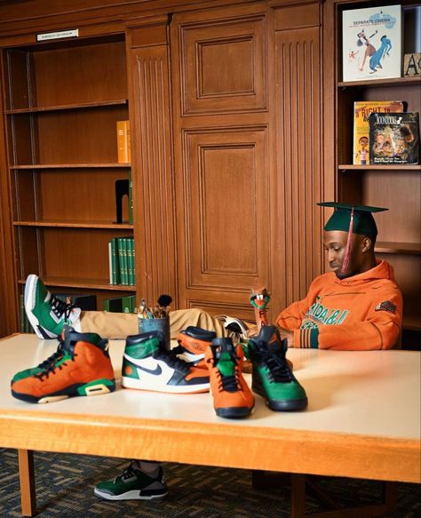 Highschool Graduate Photoshoot, Sneakerhead Graduation Pictures, Black Boy Graduation Pictures, Hbcu Graduation Pictures Men, Senior Picture Ideas For Black Guys, Black Male Graduation Pictures, Famu Graduation Pictures, Hbcu Graduation Pictures, Male Graduation Pictures