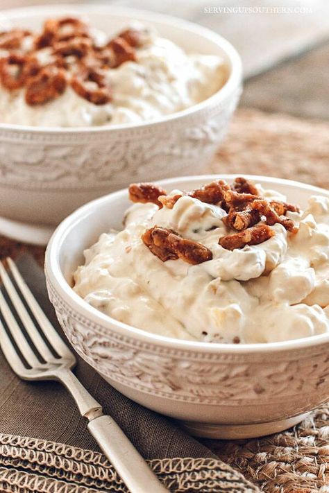 Lemon Puppy Chow, Pineapple Pretzel Salad, Zucchini Relish, Chicken Salad With Apples, Pretzel Salad, Tapioca Pudding, Waldorf Salad, Fruit Salads, Glazed Carrots