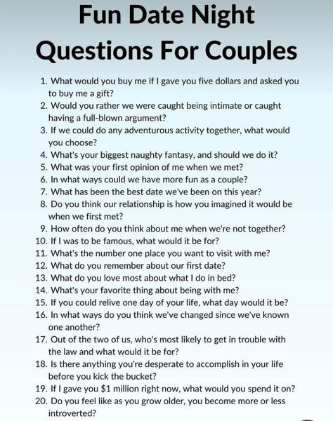 Questions For Spouse Game, Questions For Relationships Couple, Who Did It First Couple Questions, Fun Relationship Questions, Date Night Questions, Date Questions, Fun Relationship, Things To Do With Your Boyfriend, Deep Conversation Starters