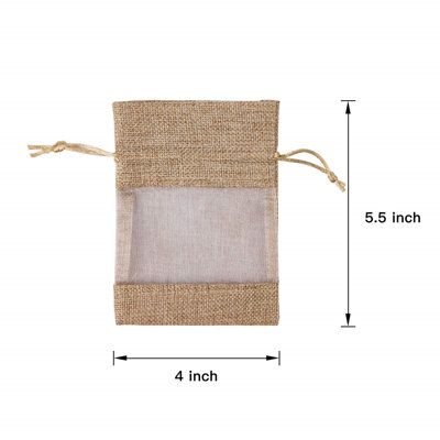 STRONG & PREMIUM QUALILTY: Made of high quality burlap and sheer organza material, durable and washable. One sides organza, make it a unique gift favour bag for your party and wedding, baby shower and so on | DeluxeMogul 10 Piece Gift Bags in Brown | Wayfair Happy Valentine Gifts, Ballerina Jewelry Box, Valentines Gift Bags, Ballerina Jewelry, Jewelry Tray Organizer, Favour Bags, Drawstring Gift Bag, Jewelry Box Mirror, Stackable Jewelry