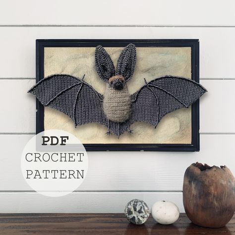 Crochet Bat Wings, Bat Ears, Crochet Bat, Open Wings, Bat Pattern, Theme Halloween, So Creative, Bat Wings, Embroidery Thread