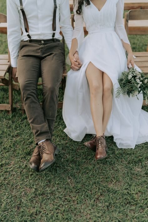 Whimsical Wedding Attire Men, Rustic Wedding Shoes Brides, Casual Wedding Bride And Groom, Boho Groomsmen Attire Bohemian, Elopement Groom Attire Casual, Whimsical Groom Attire, Men Elopement Outfit, Groom Boots, Formalite Dress