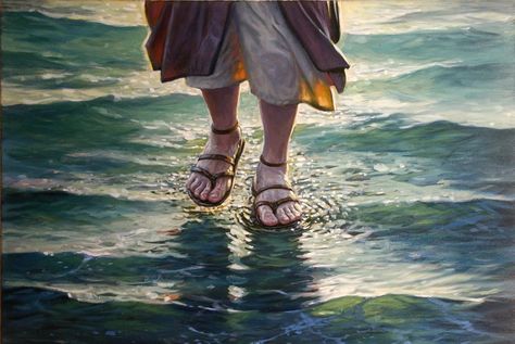 Jesus Walking On Water Akiane Kramarik Paintings, Akiane Kramarik, Jesus Walking, Pictures Of Christ, Jesus Painting, Walk On Water, Jesus Christ Images, Jesus Christus, Jesus Art