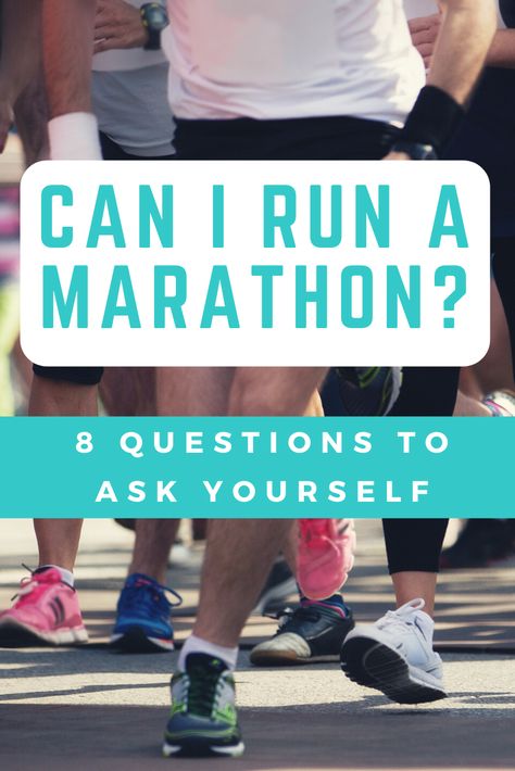 Once you've established a running habit, you may be asking yourself, "Can I run a marathon?" Here are 8 questions to consider before taking on a marathon.   #marathonrunning   #marathontraining Running Advice, Marathon Training Motivation, Beginner Runner Tips, Half Marathon Training Schedule, Marathon Training For Beginners, Marathon Training Schedule, Disney Running, Beginner Running, Running Group