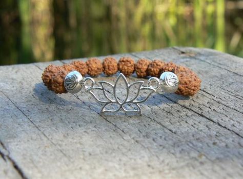 Rudraksha Jewelry, Hindu Jewelry, Rudraksha Bracelet, Ganesh Pendant, Lotus Bracelet, Buddhist Symbols, Rudraksha Mala, Rudraksha Beads, Buddhist Meditation