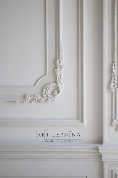 Trim inspiration Wall Molding Design, Casa Retro, Parisian Interior, French Walls, Classic Interior Design, Panel Moulding, Wall Trim, Interior Wall Design, Wall Decor Design