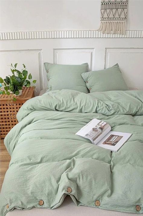 Sage Green Bedding Set, Sage Green Duvet Cover, Sage Green Duvet, Green Duvet Cover, Green Bedding Set, Green Comforter, Sage Green Bedroom, Green Duvet, Green Duvet Covers