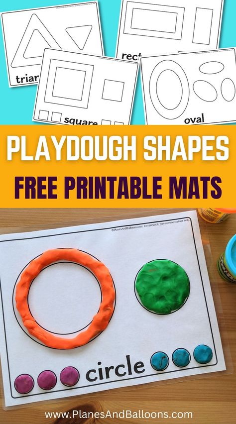 Preschool Work Together Activities, Matching Shapes Preschool, Teach Shapes To Preschoolers, Shape Ideas For Preschool, Shape Review Preschool Free Printables, Spatial Sense Preschool Activities, Shapes Games For Kindergarten, Oval Activity Preschool, Learning Shapes Kindergarten