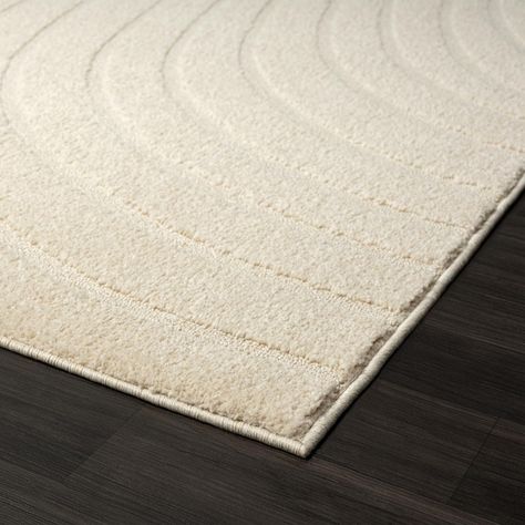 Luxe Weavers Modern Geometric Wave Area Rug, Stain Resistant Carpet - On Sale - Bed Bath & Beyond - 37631468 Textured Ivory Rug, 2024 Bedroom, Geometric Wave, Light Brown Rug, 5x7 Rug, Rug Machine, Bright Room, Polypropylene Rug, Boho Chic Bedroom