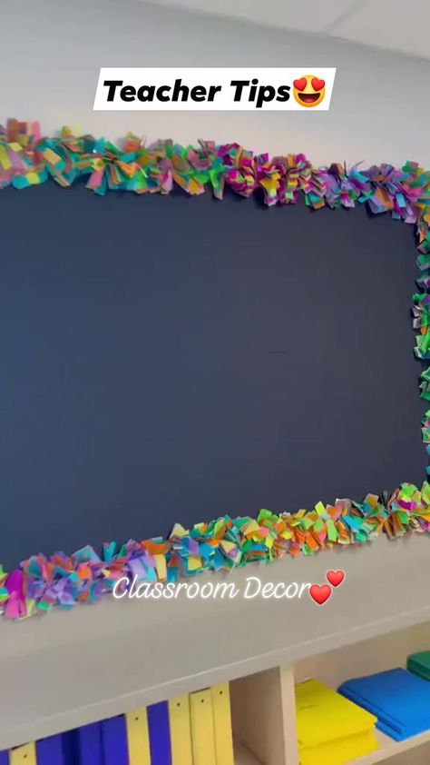 Sensory Bulletin Board Ideas, Bulletin Board Borders Creative, Bulletin Border Ideas, Diy Bulletin Board Border, Bulletin Board Border Ideas, 3d Bulletin Boards, Bulletin Boarders, Office Bulletin Board Ideas, Cafeteria Decorations