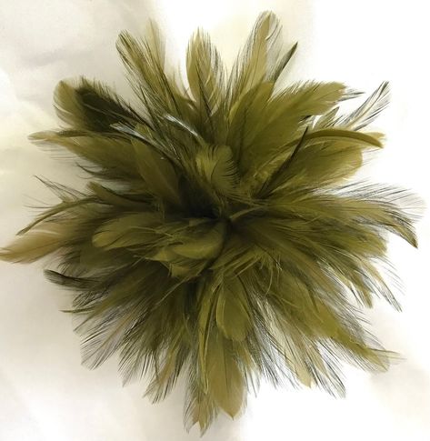 Excited to share this item from my #etsy shop: Olive Army Green Feather Fascinator Hair Clip, Handmade in USA Feather Shoes, Fascinator Hair, Green Feather, Feather Fascinator, Feather Fascinators, Black Strappy Heels, Ostrich Feather, Pink Feathers, White Feathers