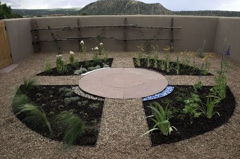 We're building a meditation garden outside of my studio. We laid it out in a medicine wheel design. The plantings face the four directions, and are color specific to the elements associated with each direction: East - air - white;... Outdoor Meditation Garden, Medicine Wheel Garden, Wheel Garden, Circle Garden, The Four Directions, Yoga Garden, Outdoor Meditation, Medicine Garden, Spiritual Garden