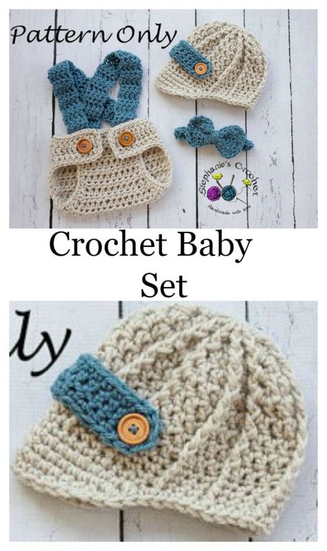 Crochet Baby Headband Free Pattern, Crochet Baby Boy Hat, Crochet Baby Photo Prop, Crochet Patterns Baby Boy, Diaper Cover Pattern, Crochet Diaper Cover, Crochet Baby Gifts, Baby Headbands Crochet, Crochet Baby Hat