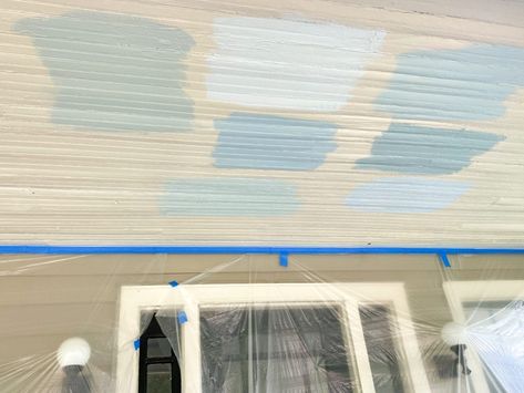 Southern Blue Porch Ceiling, Blue Front Porch Ceiling, Sherwin Williams Porch Ceiling Blue, Haint Blue Porch Ceiling Sherwin Williams, Light Blue Porch Ceiling, Best Haint Blue Porch Ceiling, Porch Ceiling Blue Paint Colors, Haunt Blue Porch Ceiling, Blue Ceiling Porch