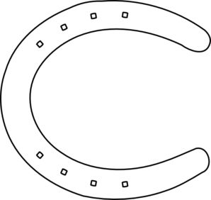 Horseshoe clip art - vector clip art online, royalty free & public domain Horseshoe Template Free Printable, Horseshoe Template, Western Quince, Horseshoe Illustration, Horse Journal, Horse Images, Dog Sewing, Shoe Template, Dog Sewing Patterns