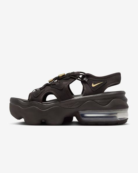 Nike Air Max Koko Women's Sandals. Nike.com Sandals Nike, Nike Brown, Creamy Color, 2024 Style, Sandals Brown, Nike Air Max For Women, Shoe Inspiration, Brown Sandals, Comfortable Sandals