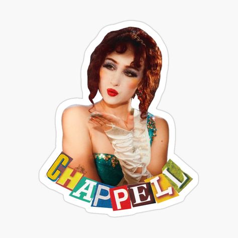 Get my art printed on awesome products. Support me at Redbubble #RBandME: https://www.redbubble.com/i/sticker/Chappell-digital-design-by-lovekayz/160438427.EJUG5?asc=u Chappel Roan Stickers, Chappell Roan Sticker, Digital Scrapbook Stickers, Chappelle Roan, Chapel Roan, Spicy Meatball, Redbubble Stickers, Computer Sticker, Kindle Cover