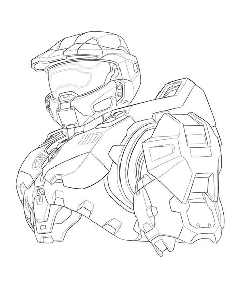 Matt JV. on Instagram: “Thursday needs to hurry tf up... but also take your time cuz i don’t wanna see master chief sprint - - - - -  #MyArt #MyArtwork #Art…” Halo Art Concept, Halo Helmet Drawing, Master Chief Concept Art, Master Chief Sketch, Master Chief Dibujo, Master Chief Drawing, Master Chief Tattoo, Master Chief Art, Halo Drawing