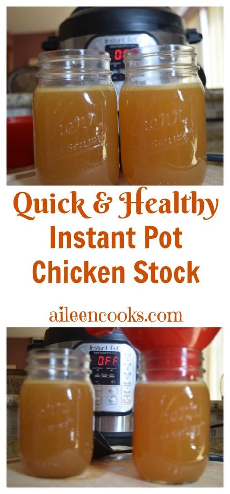 Soup Recipes Chicken Broth, Instant Pot Chicken Stock, Chicken Broth Recipes Soup, Soup Recipes Chicken, Best Instapot Recipes, Homemade Chicken Broth, Chicken Stock Recipe, Electric Pressure Cooker Recipes, Bone Broth Recipe