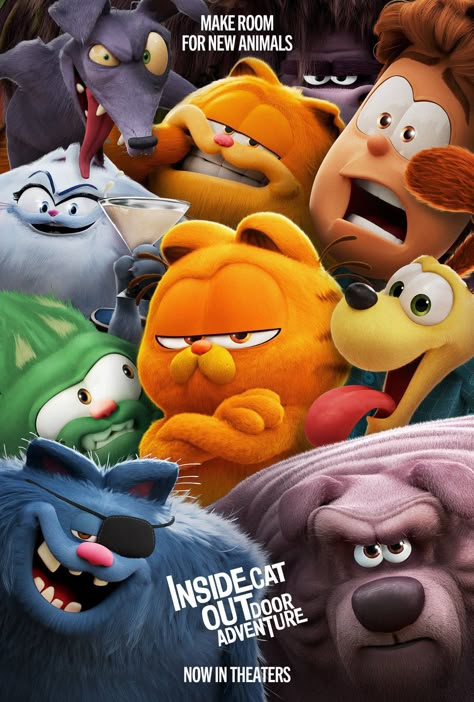 Garfield The Movie, Garfield Movie, Garfield Images, Moana 2, Rainbow Cartoon, Garfield Comics, Minions Wallpaper, Disney Animated Movies, Movie Posters Design