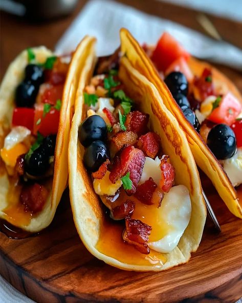 Pancake Tacos Recipe – A Fun and Easy Breakfast Idea - optimal recipes Soft Pancakes, Pancake Tacos, Optimal Recipes, Easy Delicious Breakfast, Corn Fritter, Easy Yummy Breakfast, Corn Fritter Recipes, Breakfast Crepes, Recipes With Few Ingredients