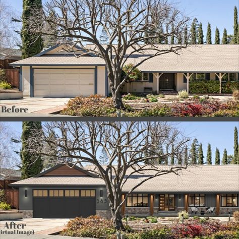 Your home’s exterior is a reflection of you. We’ve come up with a list of home exterior design tips for 2020…what to ditch and do. It is proving to be an exciting time for home exterior design. Basically, simple and low maintenance is a DO, and complicated, excess is time to DITCH. People are spending more time at home, working, living, and playing, which means your home’s exterior has never been more important.  From terra cotta planters to a front porch design.. it has never been easier. Rambler Exterior Makeover, Rambler House Exterior, Utah Houses, Rambler Remodel, Rambler House, Exterior Windows, Home Exterior Design, Ranch House Remodel, Design Sustainability