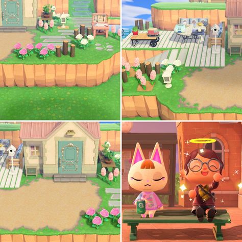 animal crossing  merry house inspo Merry Acnh Yard, Acnh Chrissy, Acnh Merry, Acnh Hhp Winter, Acnh Eunice, Video Games, Yard