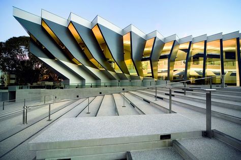 Spiritual Space, Australian Architecture, Amazing Buildings, Unique Buildings, Unique Architecture, Medical Research, Facade Architecture, Futuristic Architecture, Facade Design