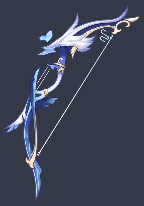 Bow Archery Design, Magical Equipment, Archer Characters, Pink Car Accessories, Fantasy Star, D D Items, Types Of Swords, Fantasy Drawings, Cool Swords