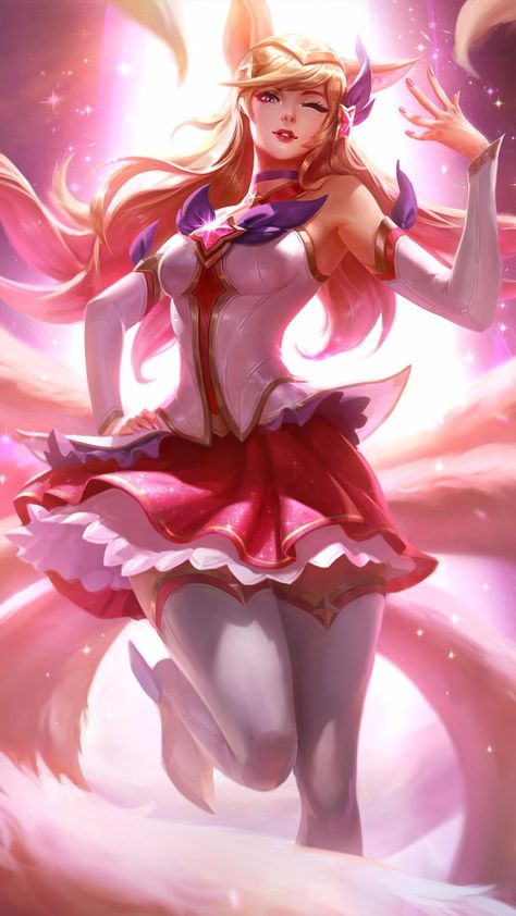 Star Guardian Ahri, Ahri Skins, League Of Legends Ahri, League Of Legends Art, Ahri Wallpaper, Zed League Of Legends, Ahri Lol, Ahri League, Star Guardian