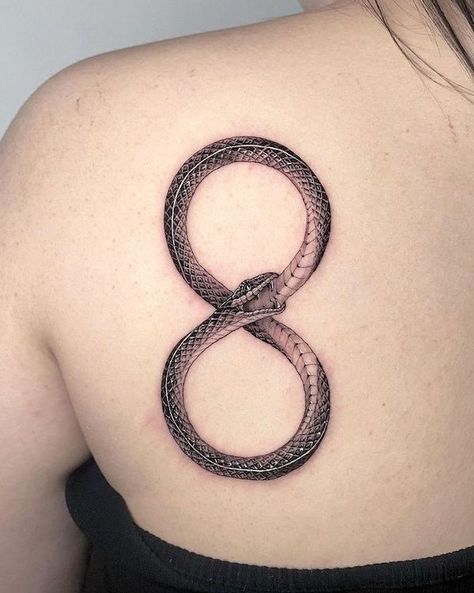 Snake Tattoo Meaning, Floral Back Tattoos, Ouroboros Tattoo, Our Mindful Life, Palm Tattoos, Tattoo For Son, Infinity Tattoos, Tattoo Shows, Spine Tattoo