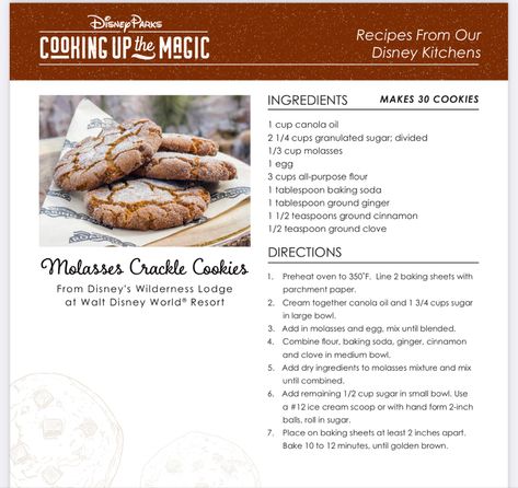 Espresso Cookies Recipe, Crackle Cookies, Espresso Cookie, Holiday Cookie Exchange, Food Park, Ginger Molasses Cookies, Thanksgiving Cooking, Brown I, Molasses Cookies