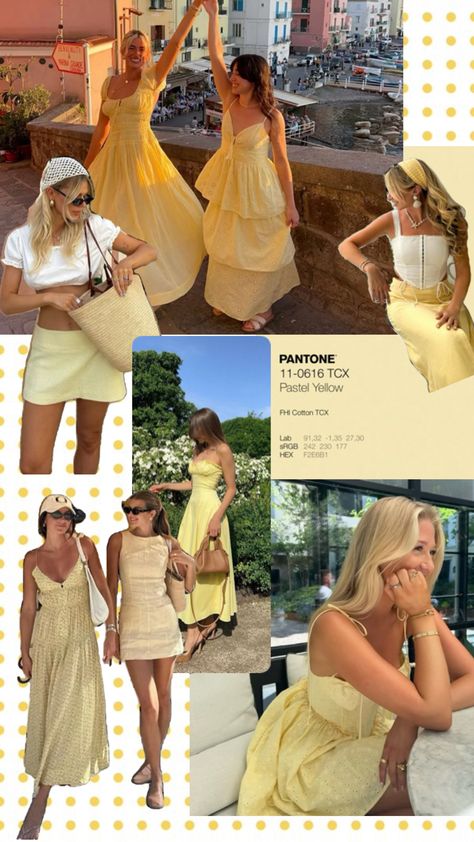 Pastel Yellow Outfits, Pastel Yellow Outfit, Pastel Outfit Ideas, Yellow Outfits, Outfit Ideas For Summer, Pastel Outfit, Yellow Outfit, Pastel Yellow, Summer 2024