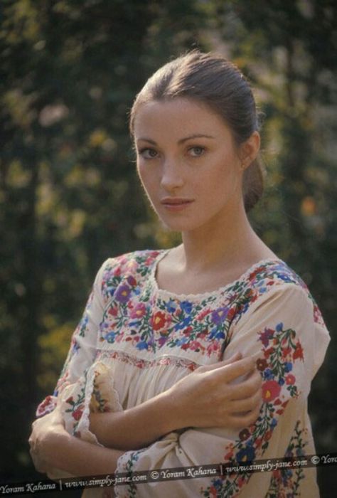 Jane Seymour. Embroidered Mexican peasant blouses and dresses will always remind me of the 70s vintage fashion color photo print ad models magazine designer peasant ethnic embroidered dress blouse mexican 70s Peasant Blouse, Jane Seymour Style, 1970s Fashion Women Dresses, Lady Jane Seymour, Mexican Peasant Blouse, Dr Quinn Medicine Woman, 70s Vintage Fashion, Fashion 1970s, Model Magazine