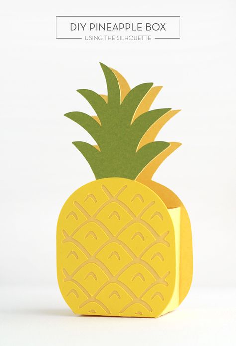 Pineapple Crafts, Diy Pineapple, Pineapple Theme, Pineapple Gifts, Fiesta Tropical, Pineapple Parties, Cute Pineapple, Fruit Party, Silhouette Tutorials