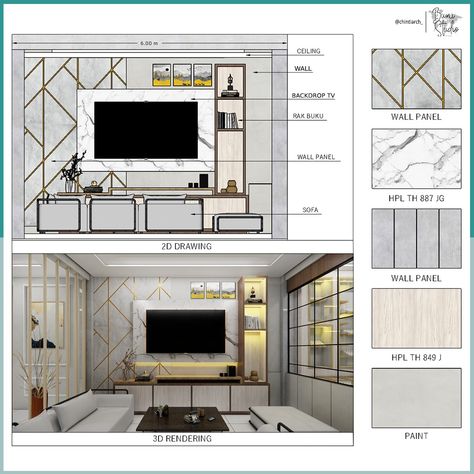 Elevations Interior Design, Detailed Interior Design, Tv Unit Elevation Drawing, 2d Interior Design Drawing, Working Drawings Interior Design, Interior Working Drawings, Autocad Interior Design, Tv Unit Detail Drawing, Interior Design Details Drawing