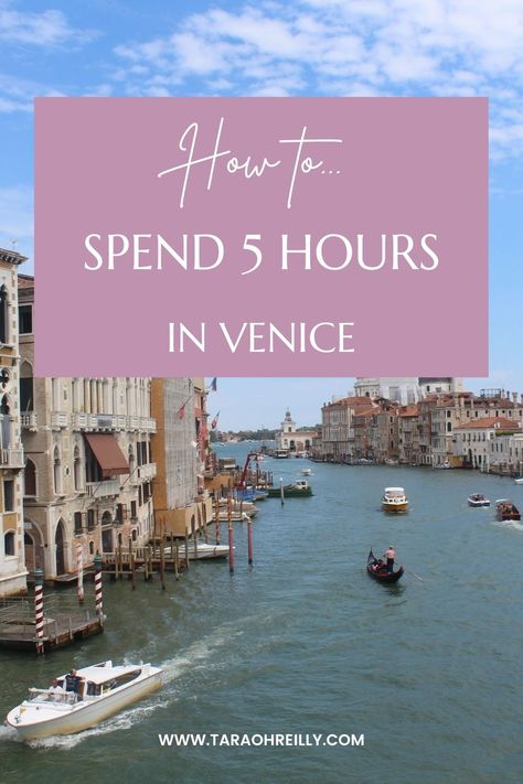 i promise you can see some amazing parts of venice in just 5 hours. I did it, yes it is an action packed day but one you will remember forever!   I travelled from lake garda, here are all the travel tips you need for 5 hours in Venice!   1 day in Venice Italy | Venice in 1 day | Venice itinerary | Italy travel tips | Venice travel tips | Venice travel planning | Best things to do in Venice |Venice gondola | 1 day Venice Itinerary | one day in Venice | Best Of Venice Italy, Venice Italy One Day, Venice 1 Day Itinerary, 1 Day In Venice Italy, 1 Day In Venice, One Day In Venice, 5 Days In Italy Itinerary, Venice In One Day, Venice In A Day