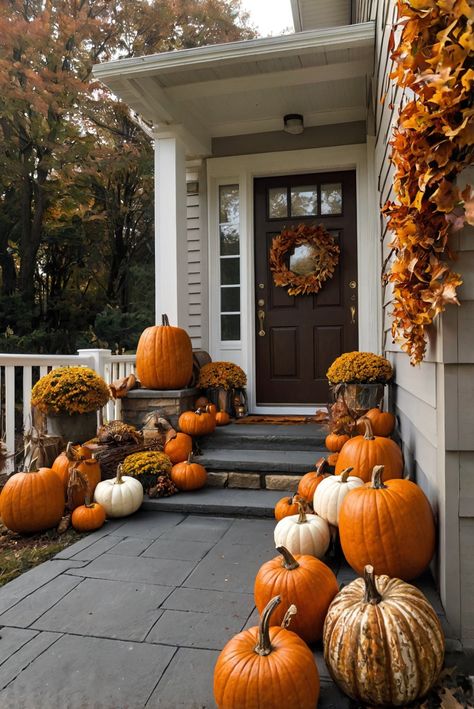 Fall Furniture , Autumn Cozy Fall ,Decor Easy Fall ,
Decor Neutral Fall ,Decor Fall ,Decor Inspiration ,Fall Decor Ideas Pumpkins On Porch Steps, Thanksgiving Porch Ideas, Fall Outdoor Decor Front Porch, Fall Mailbox Decor, Autumn Outdoor Decor, Fall Fireplace Mantel Decor, Door Entrance Decor, Fall Fireplace Mantel, Fall Room Aesthetic