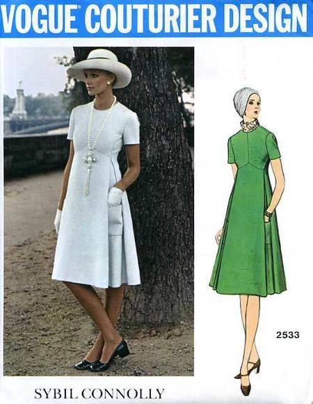 Vogue2533 Sybil Connolly, 70s Mode, 1960’s Fashion, Looks Kate Middleton, Vintage Vogue Patterns, Vintage Vogue Sewing Patterns, Patron Vintage, Retro Sewing Patterns, Fashion 1960s