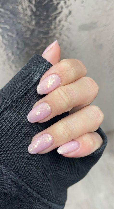 Sparkly Pale Pink Nails, Baby Pink Sparkle Nails, Shimmer Pink Nails, Shimmery Pink Nails, Light Pink Glitter Nails, Pink Nails Glitter, Nails Baby Pink, Pink Sparkle Nails, Light Pink Acrylic Nails