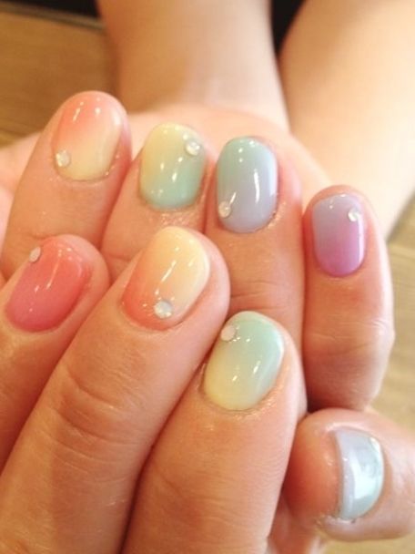 Pastel Nail Art, Diy Unicorn, Pastel Nail, Super Nails, Rainbow Nails, I Love Nails, Pastel Nails, Nail Designs Spring, Makati