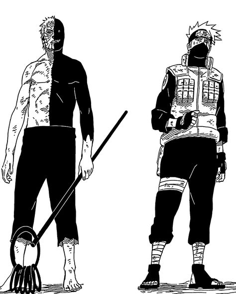 Obito And Kakashi, Kakashi Obito, Kakashi And Obito, Obito Uchiha, Naruto Sketch, Naruto Manga, Kakashi Hatake, Naruto Uzumaki, Anime Naruto