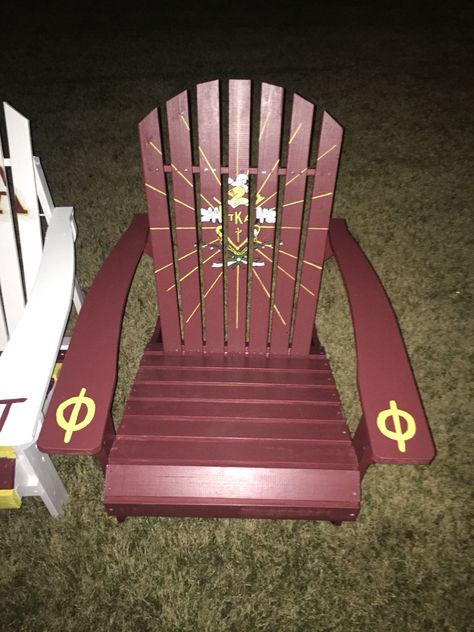 PIKE Fraternity Adirondack Chair Fraternity Gifts From Sweetheart, Fraternity Sweetheart Ideas, Frat Sweetheart Gifts, Frat Sweetheart, Pike Cooler, Diy Anniversary Gifts For Her, Pike Fraternity, Phi Delt, Fraternity House